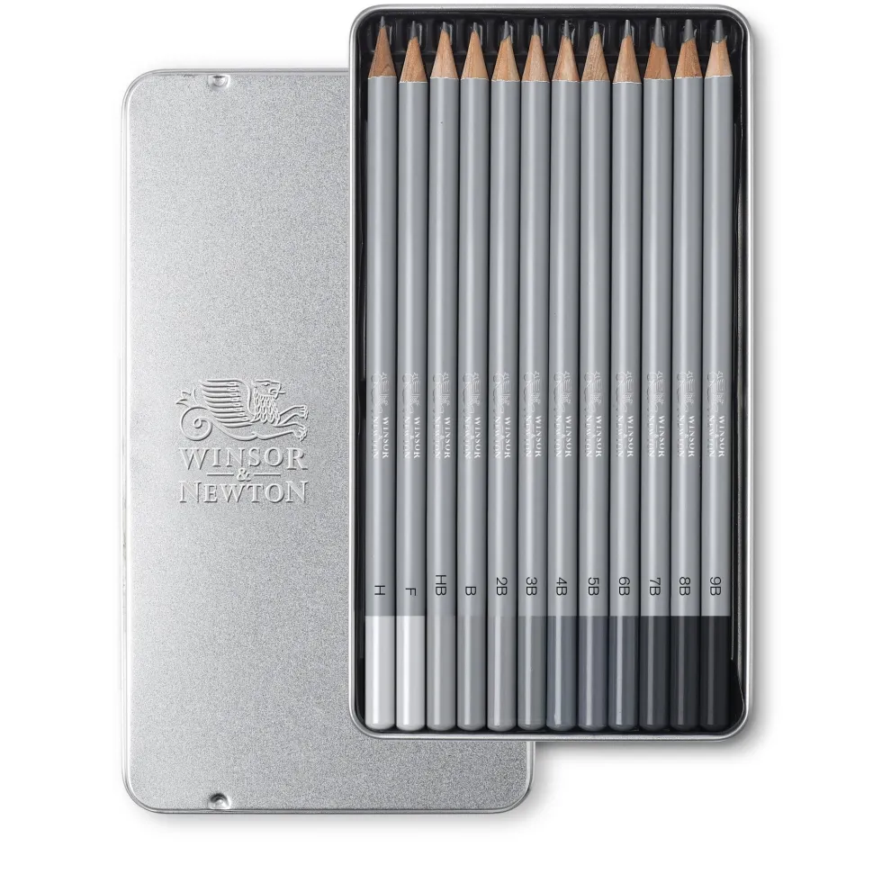Zestaw ołówków Studio Collection - Winsor & Newton - miękkie, 12 szt.