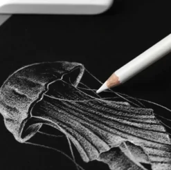 Zestaw ołówków węglowych Art Charcoal - Milan - białe 3 szt.