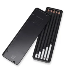Zestaw ołówków z drewna cedrowego w metalowym etui - Moleskine - 5 szt.