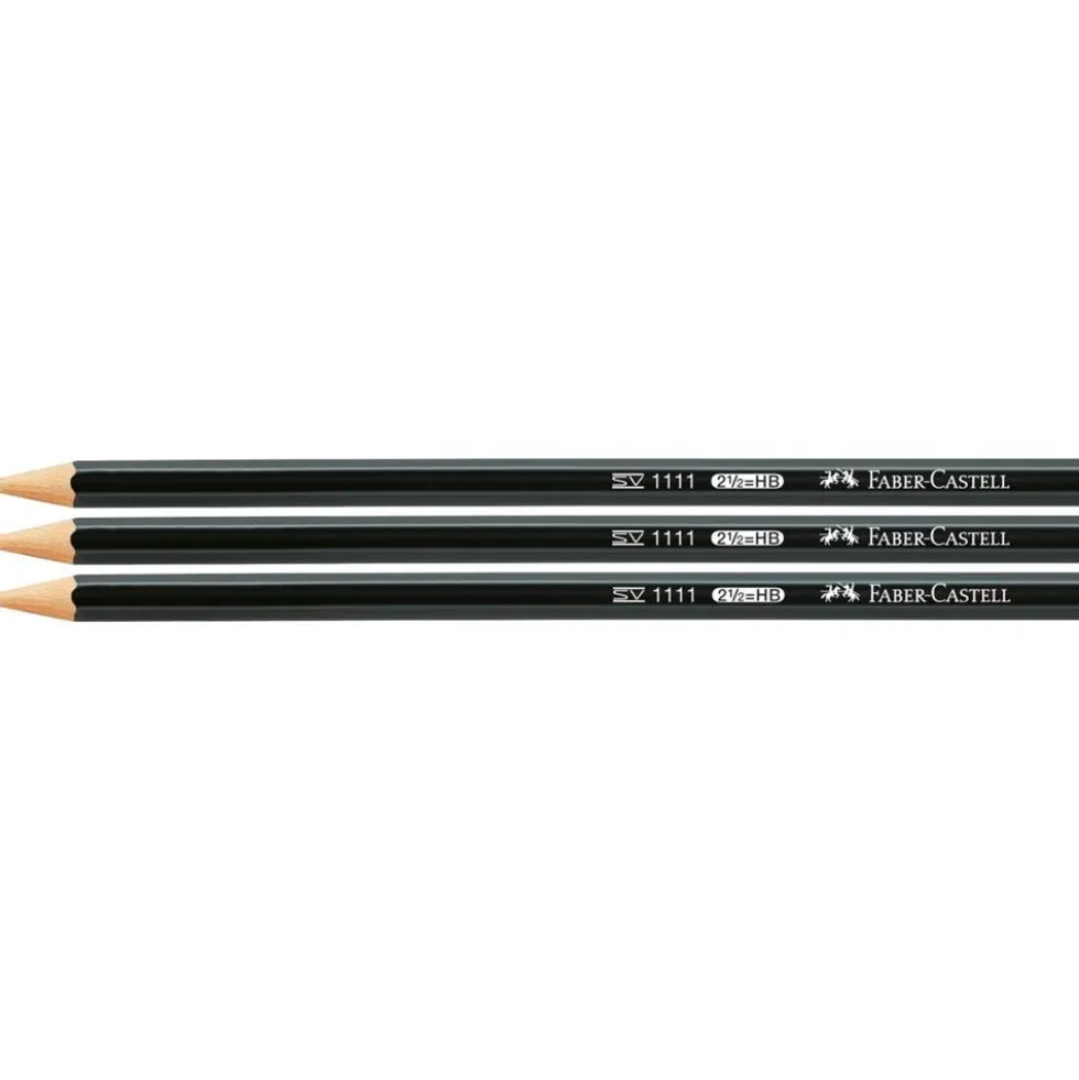 Zestaw ołówków z gumką i temperówką - Faber-Castell - 5 szt.
