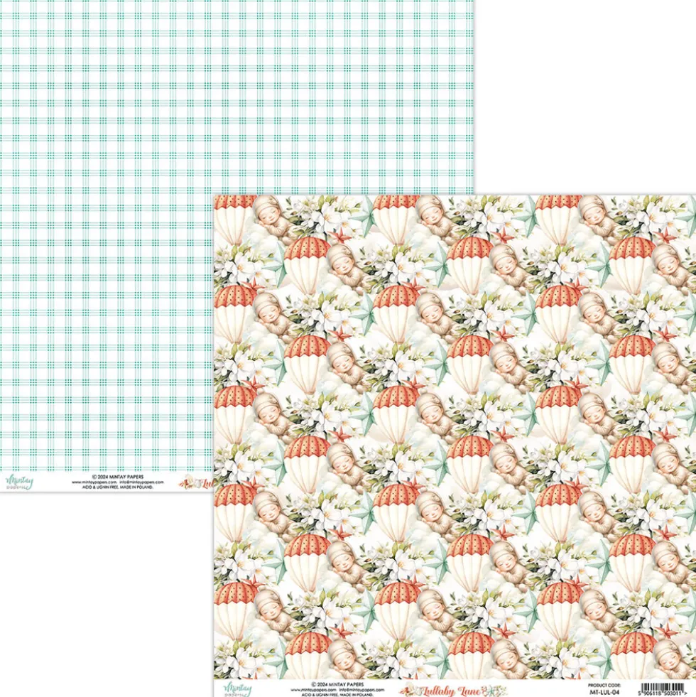 Zestaw papierów do scrapbookingu 30,5 x 30,5 cm - Mintay - Lullaby Lane