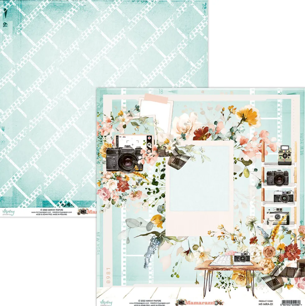 Zestaw papierów do scrapbookingu 30,5 x 30,5 cm - Mintay - Mamarazzi