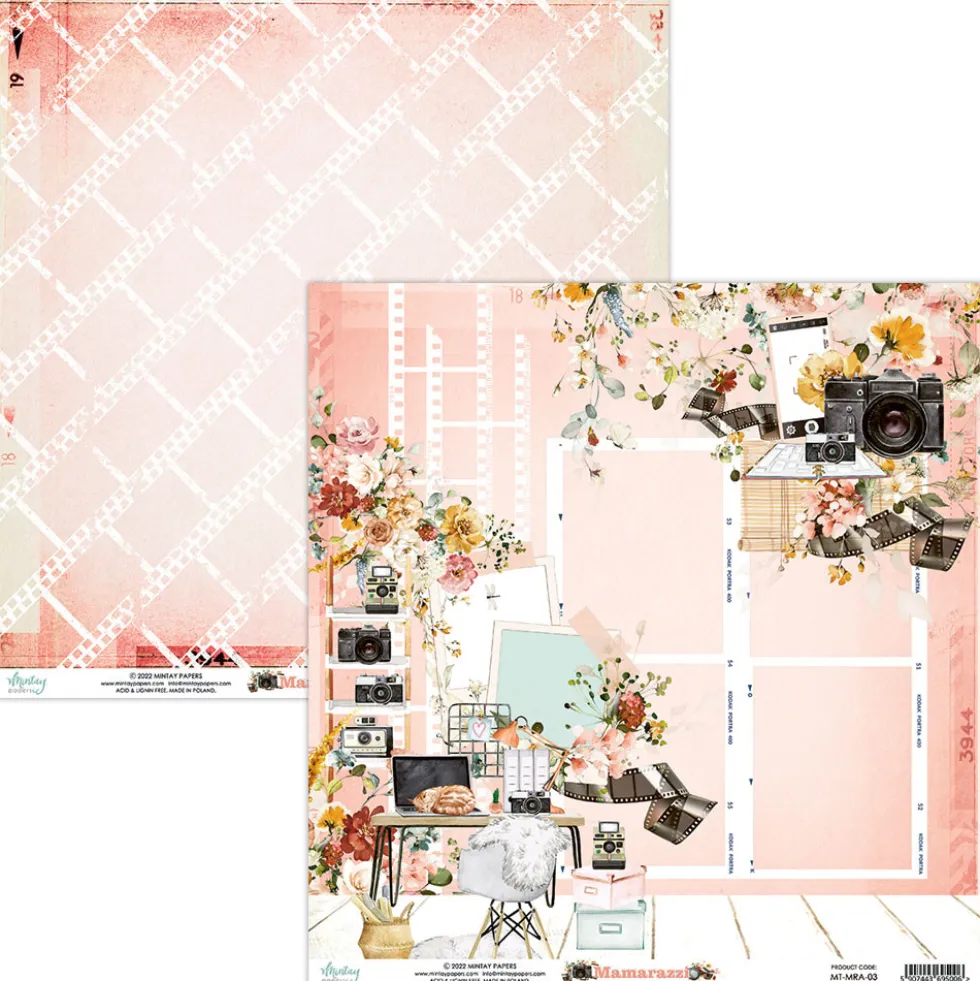 Zestaw papierów do scrapbookingu 30,5 x 30,5 cm - Mintay - Mamarazzi