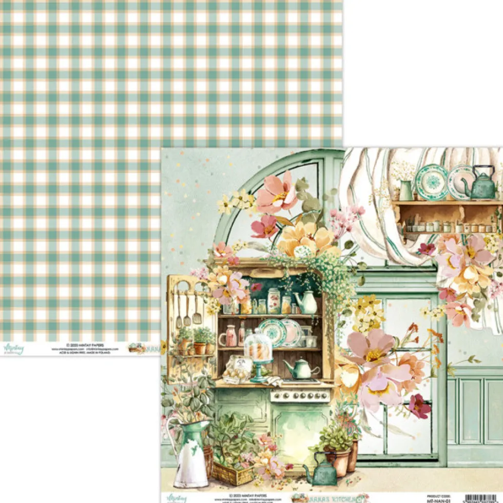 Zestaw papierów do scrapbookingu 30,5 x 30,5 cm - Mintay - Nana's Kitchen