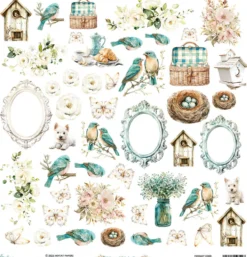 Zestaw papierów do scrapbookingu 15,2 x 15,2 cm - Mintay - Winged Melodies