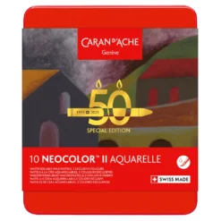 Zestaw pasteli akwarelowych Neocolor II Dark - Caran d'Ache - 10 szt.