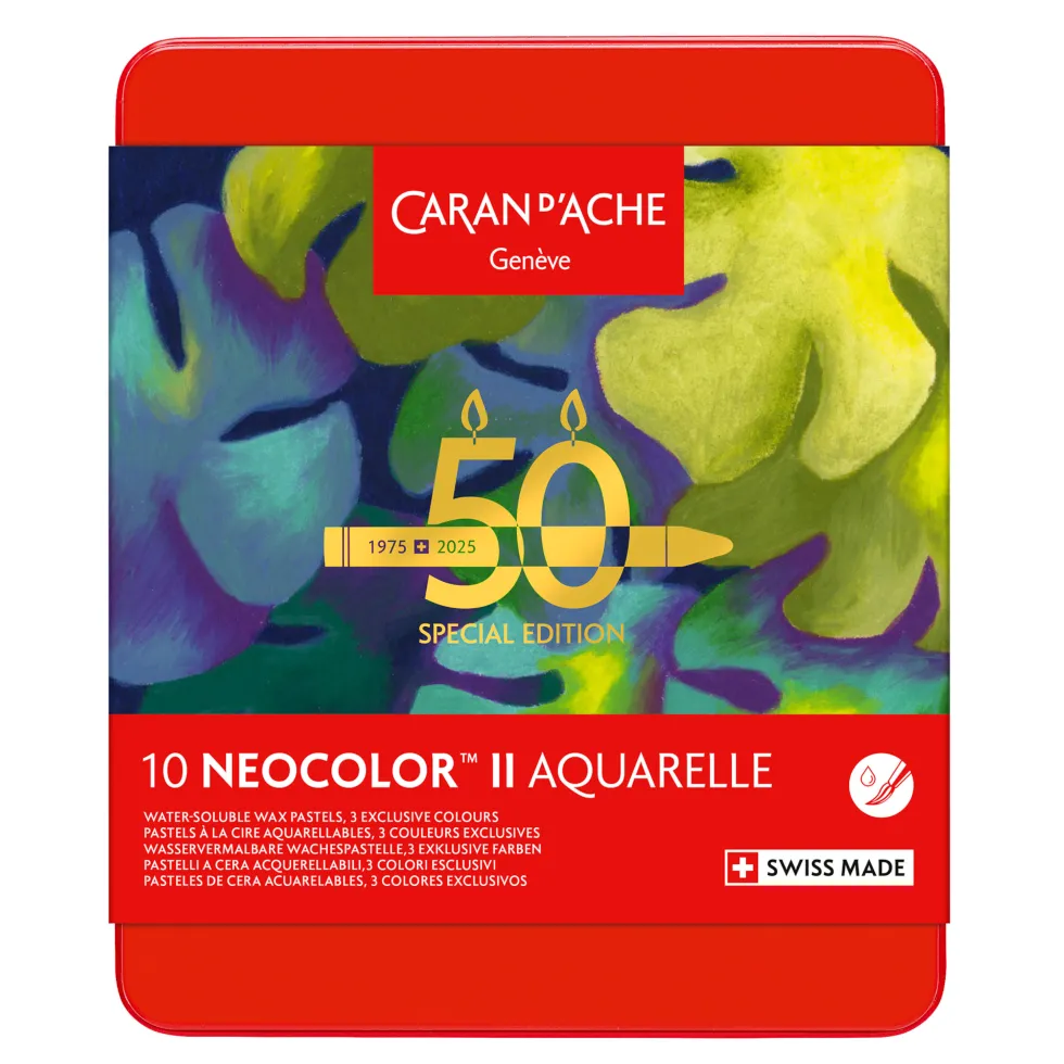 Zestaw pasteli akwarelowych Neocolor II Lush - Caran d'Ache - 10 szt.