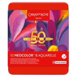 Zestaw pasteli akwarelowych Neocolor II Pop - Caran d'Ache - 10 szt.