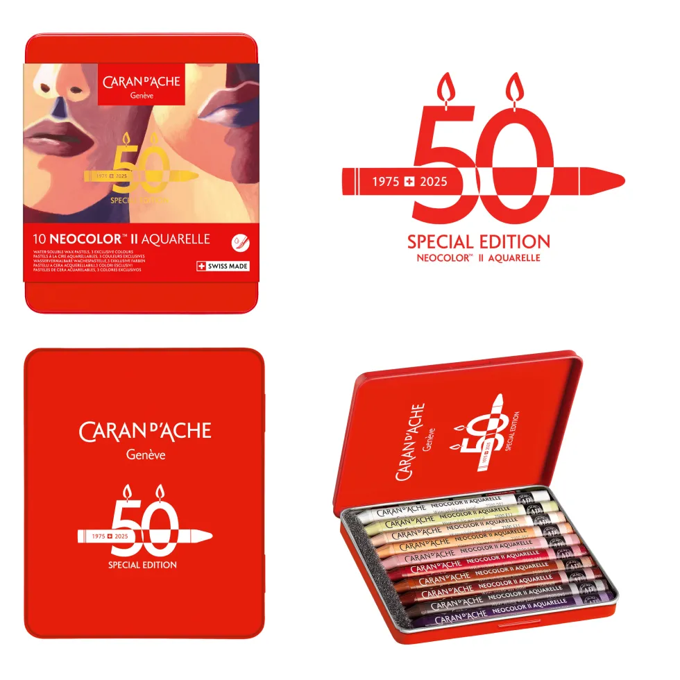 Zestaw pasteli akwarelowych Neocolor II Portrait - Caran d'Ache - 10 szt.