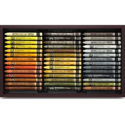 Zestaw pasteli akwarelowych Neocolor II w drewnianej walizce - Caran d'Ache - 84 szt.