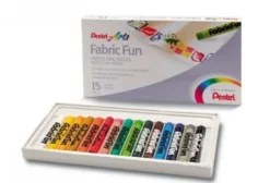 Zestaw pasteli do ozdabiania tkanin - Pentel - 15 kolorów