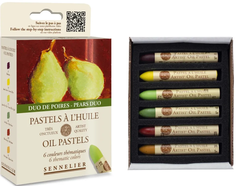 Zestaw pasteli olejnych Artist' Pears Duo - Sennelier - 6 szt.