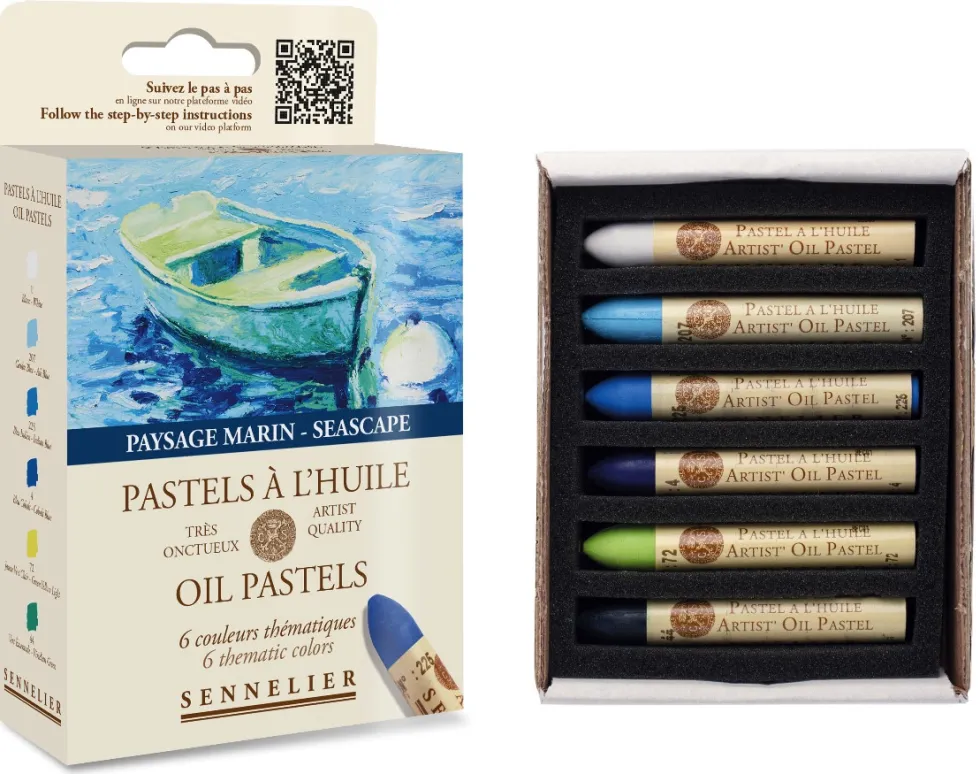 Zestaw pasteli olejnych Artist' Seascape - Sennelier - 6 szt.