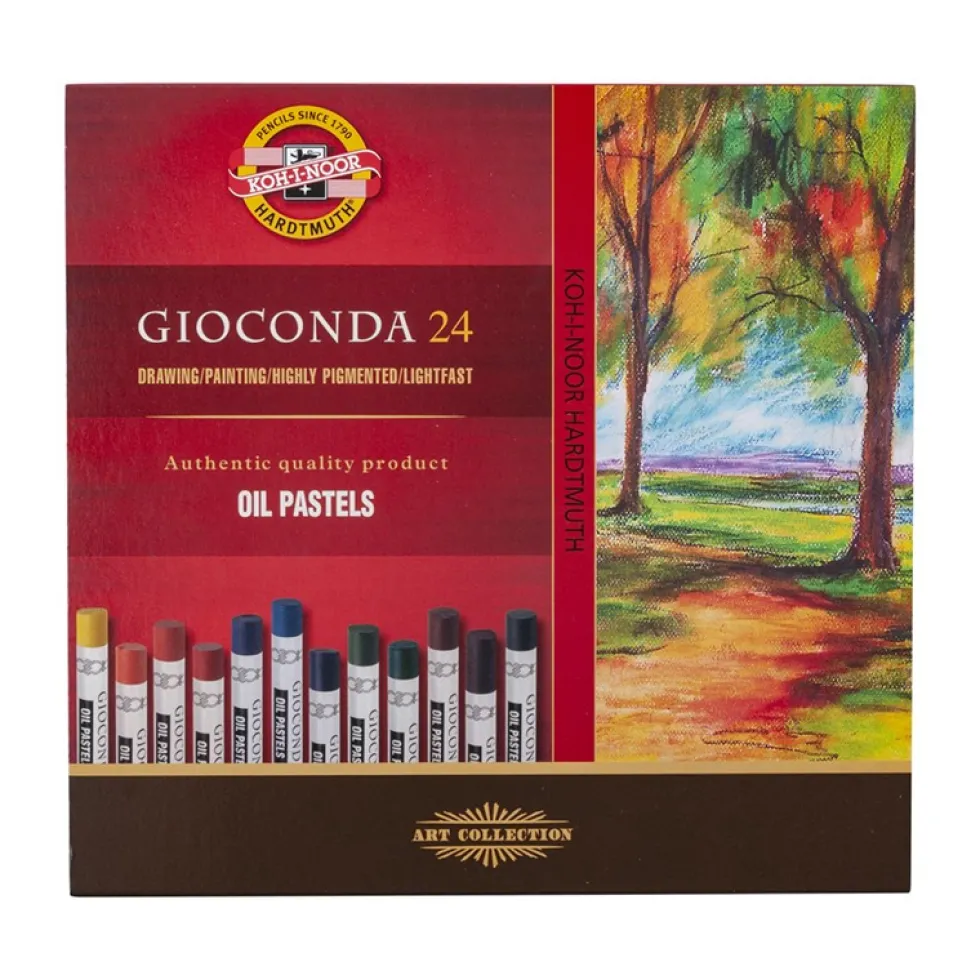 Zestaw pasteli olejnych Gioconda Oil Pastels - Koh-I-Noor - 12 kolorów