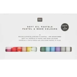 Zestaw pasteli olejnych Pastel & Neon - Rico Design - 12 kolorów