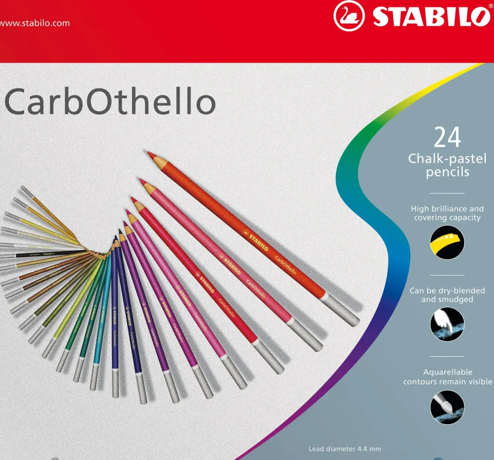 Zestaw pasteli suchych CarbOthello - Stabilo - 24 kolory