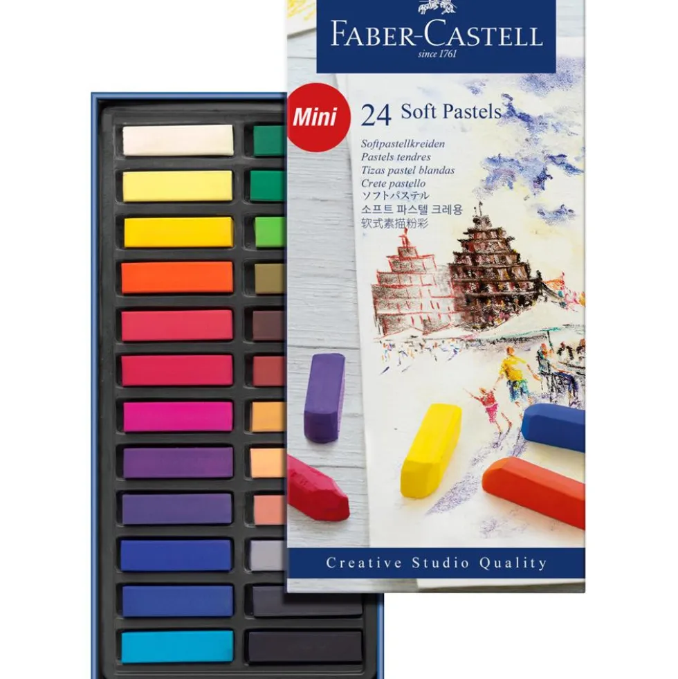 Zestaw pasteli suchych Mini Creative Studio - Faber-Castell - 24 kolory
