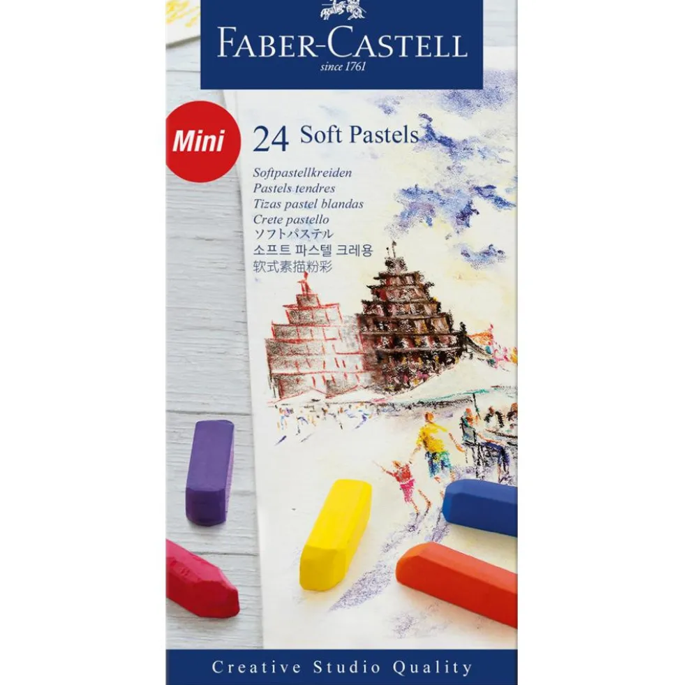 Zestaw pasteli suchych Mini Creative Studio - Faber-Castell - 24 kolory