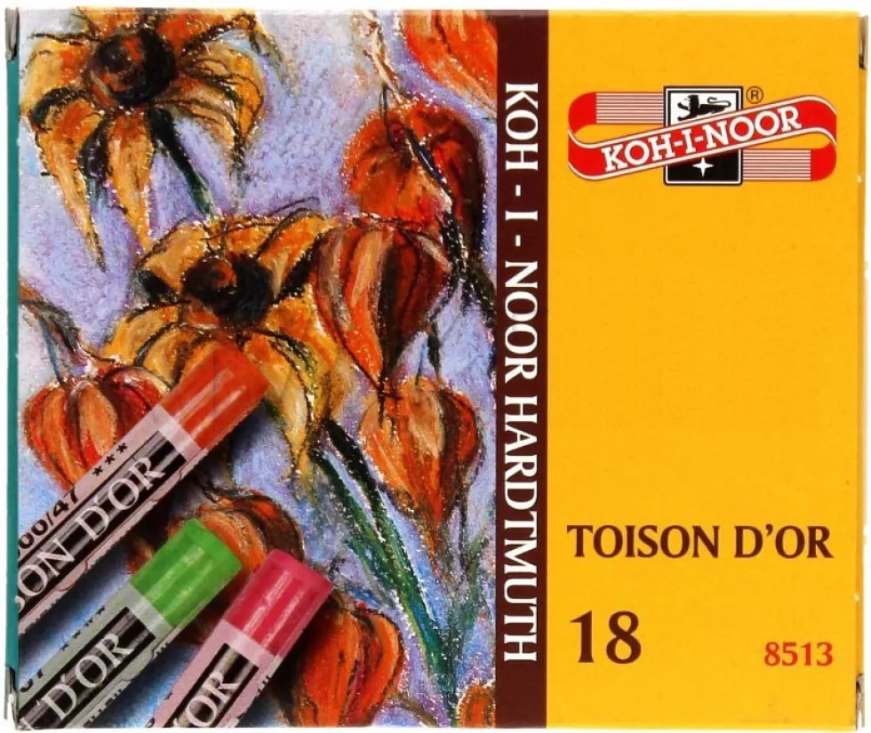 Zestaw pasteli suchych Toison D'or - Koh-I-Noor - 18 kolorów