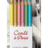 Zestaw pasteli suchych w kredce - Conté à Paris - jaskrawe odcienie, 6 szt.