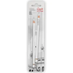 Zestaw pasteli suchych w kredce Pastel Pencils - Conté à Paris - White, 2 szt.