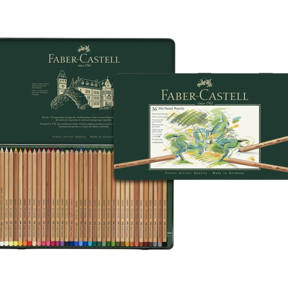 Zestaw pasteli suchych w kredce Pitt Pastel - Faber-Castell - 36 kolorów