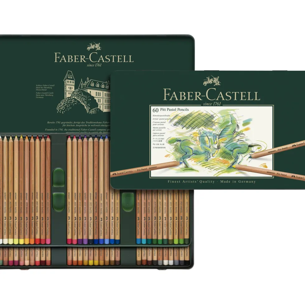 Zestaw pasteli suchych w kredce Pitt Pastel - Faber-Castell - 60 kolorów