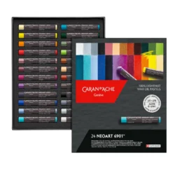 Zestaw pasteli woskowo-olejnych Neoart 6901 - Caran d'Ache - 24 kolory