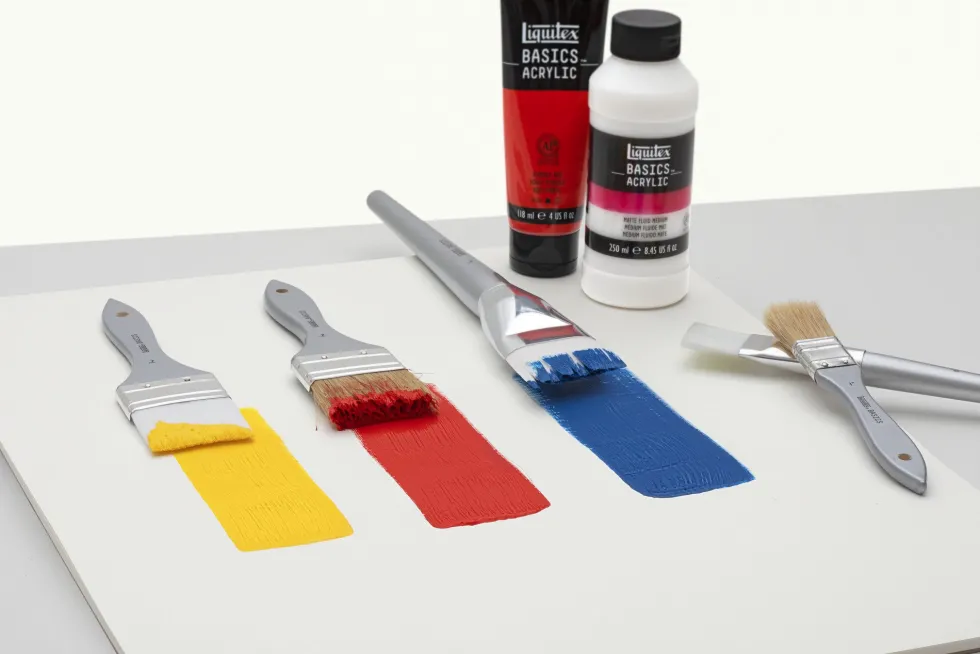 Zestaw pędzli płaskich, syntetycznych Basics - Liquitex - 2 szt.