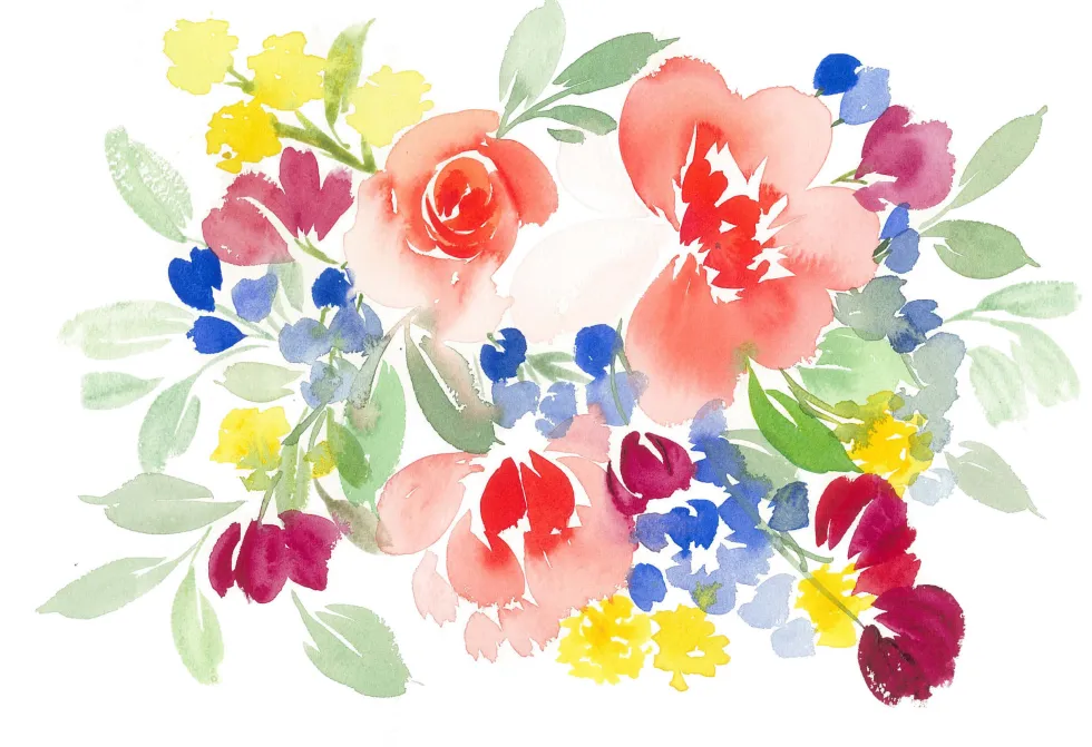 Zestaw pędzli syntetycznych Watercolor Floral - Princeton - 6 szt.