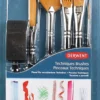 Zestaw pędzli Techniques - Derwent - 6 szt.