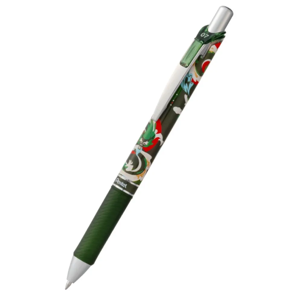 Zestaw piór kulkowych EnerGel Nature - Pentel - Dark 0,7 mm 3 szt.