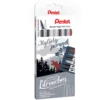 Zestaw pisaków Brush Sign Pen Twin - Pentel - Mglisty Poranek, 6 szt.