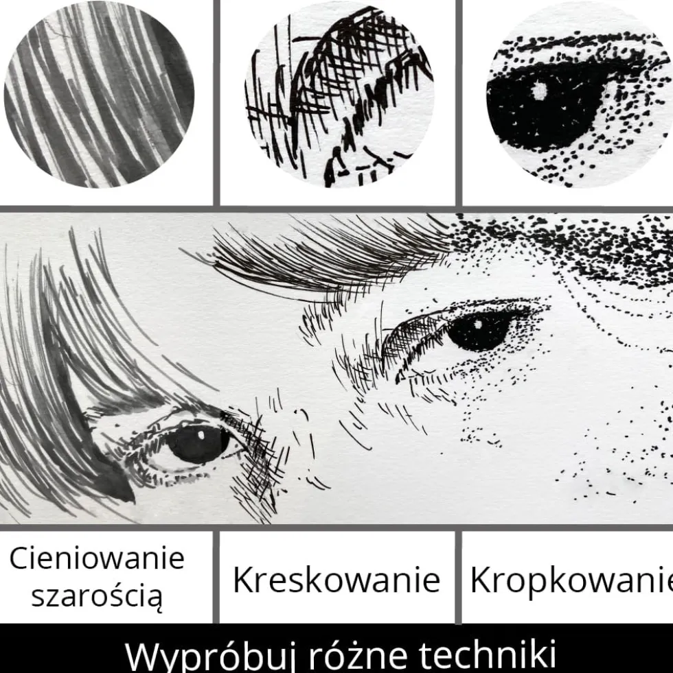 Zestaw pisaków Ilustration Basic Set 3, Inktober 2022 - Kuretake - 5 szt.