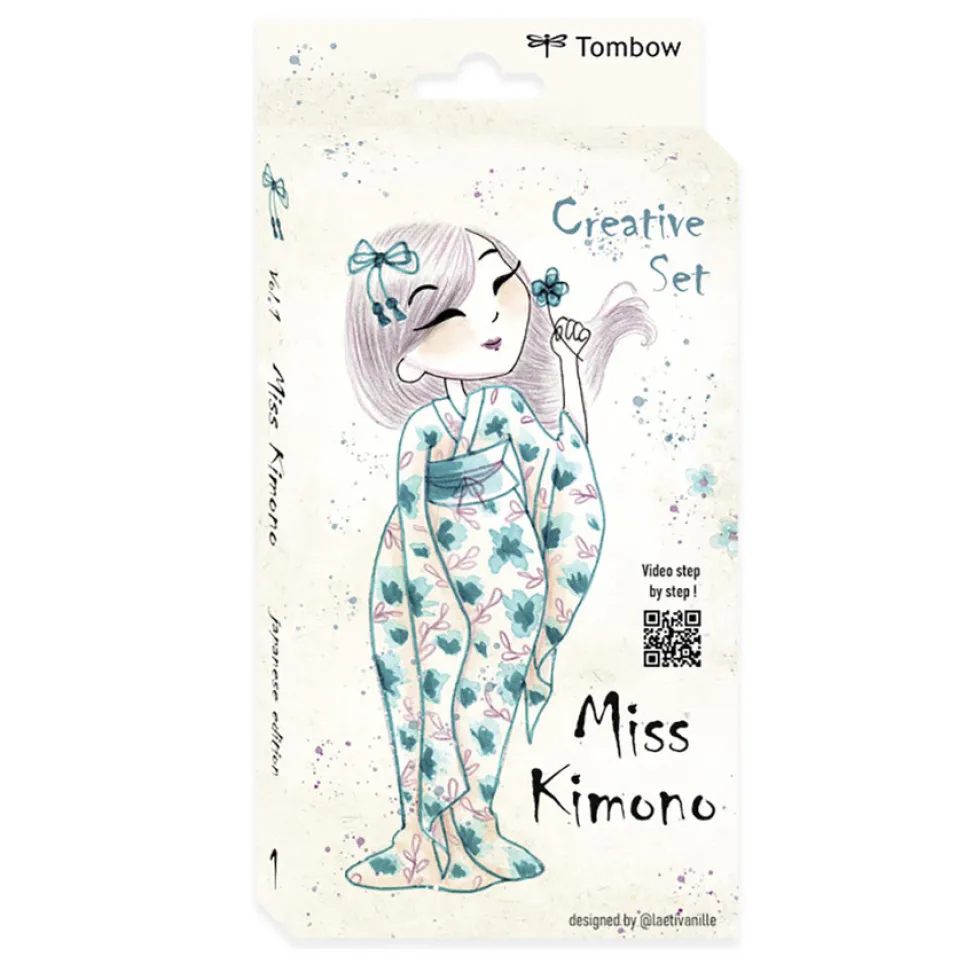 Zestaw pisaków Limited Edition Miss Kimono - Tombow - 6 szt.