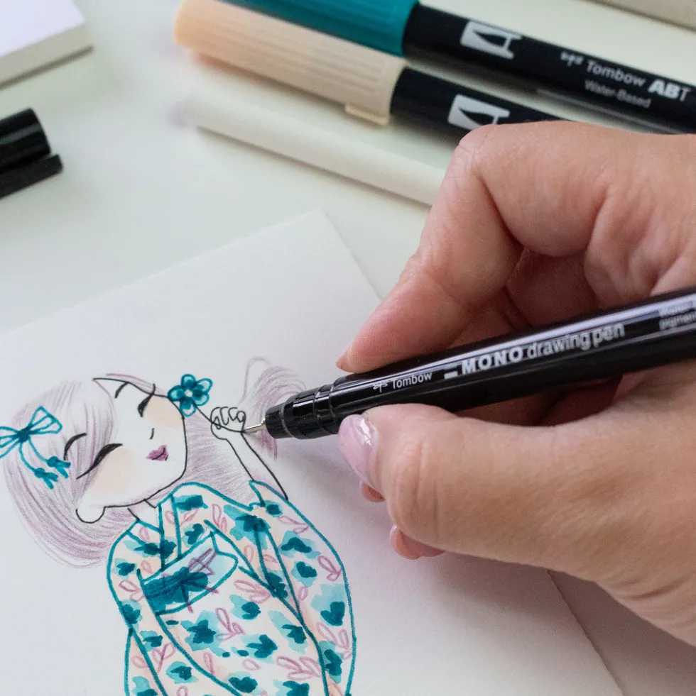 Zestaw pisaków Limited Edition Miss Kimono - Tombow - 6 szt.