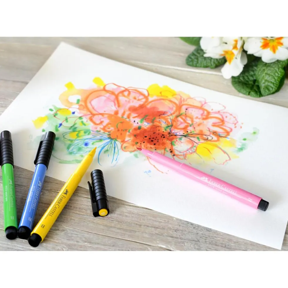 Zestaw pisaków pędzelkowych Pitt Artist Pen - Faber-Castell - 12 kolorów