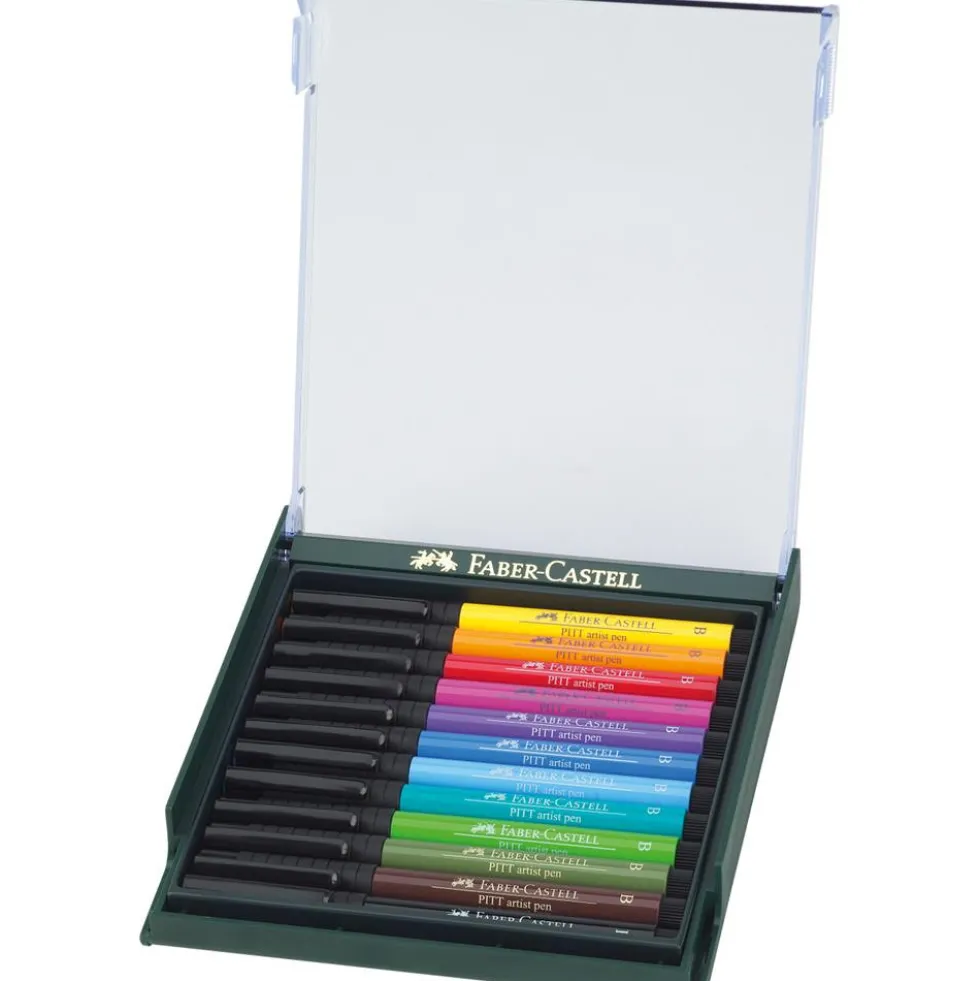 Zestaw pisaków pędzelkowych Pitt Artist Pen - Faber-Castell - 12 kolorów