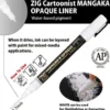 Zestaw pisaków ZIG Cartoonist Mangaka Opaque Liner - Kuretake - 4 szt.