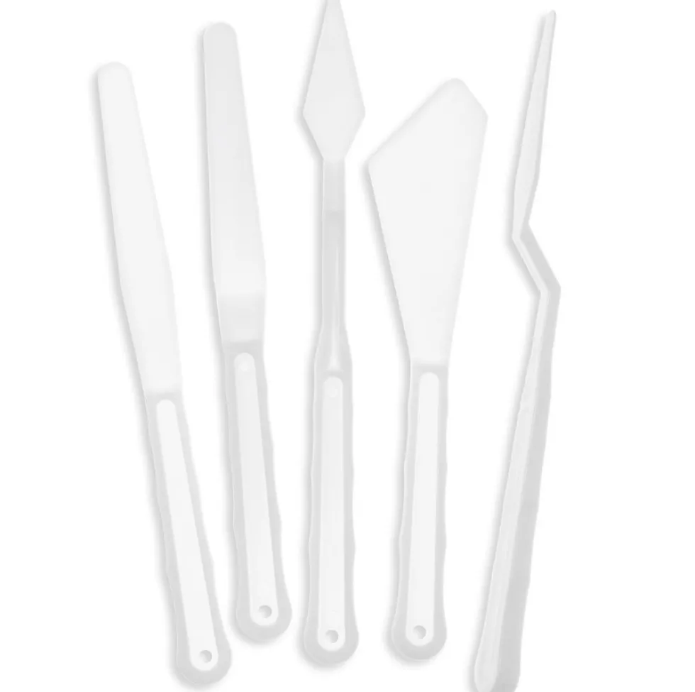 Zestaw plastikowych szpachelek malarskich - DpCraft - 5 szt.