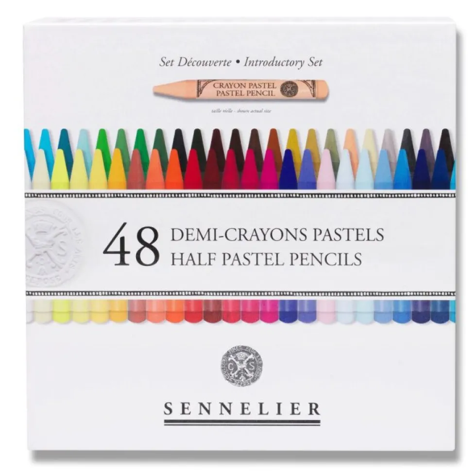 Zestaw połówek pasteli suchych Half Pastel Pencil Introductory - Sennelier - 48 szt.