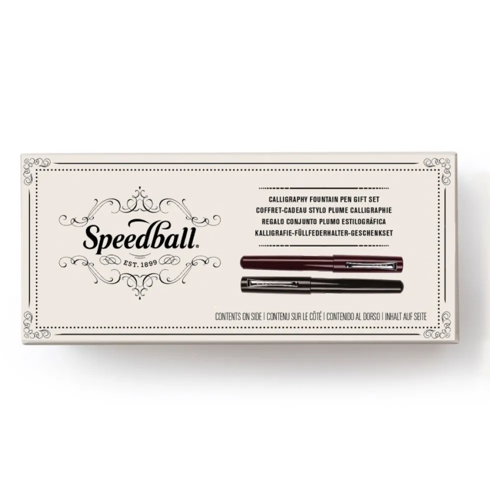 Zestaw prezentowy piór wiecznych do kaligrafii - Speedball - 2 szt.