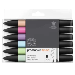 Zestaw Promarker Brush - Winsor & Newton - Pastel Tones, 6 szt.