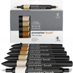 Zestaw Promarker Brush - Winsor & Newton - Skin Tones, 6 szt.