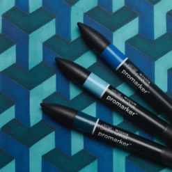 Zestaw Promarker - Winsor & Newton - Blue Tones, 3 szt.