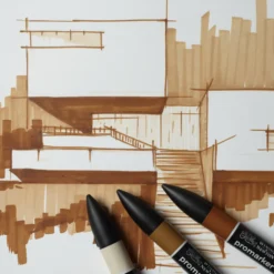 Zestaw Promarker - Winsor & Newton - Brown Tones, 3 szt.