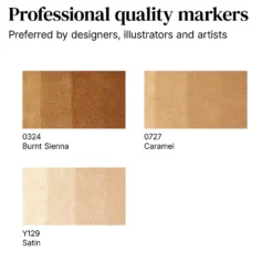 Zestaw Promarker - Winsor & Newton - Brown Tones, 3 szt.
