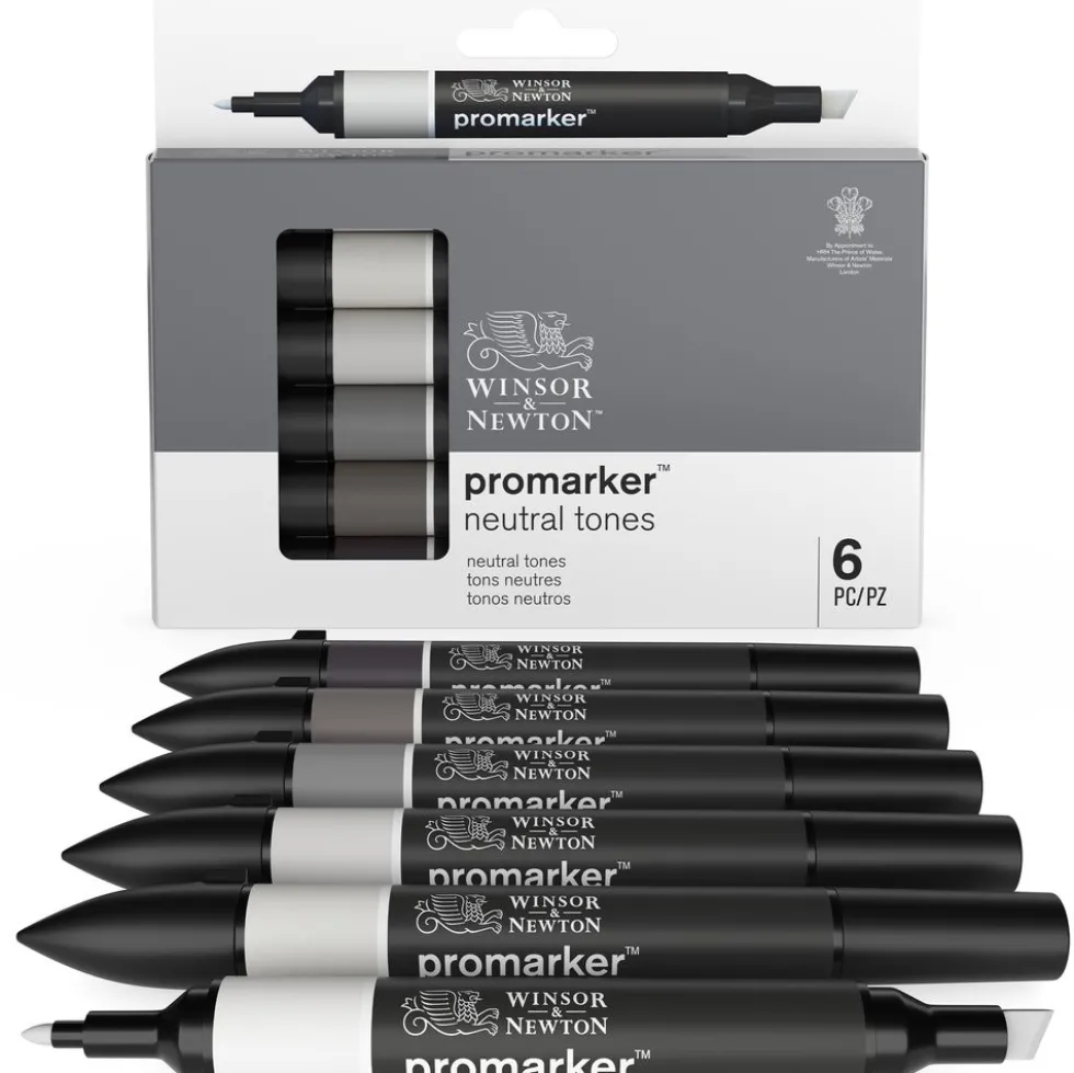 Zestaw Promarker - Winsor & Newton - Neutral Tones, 6 szt.