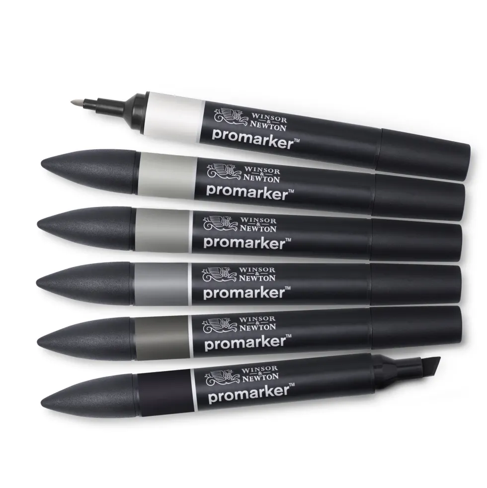 Zestaw Promarker - Winsor & Newton - Neutral Tones, 6 szt.