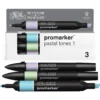 Zestaw Promarker - Winsor & Newton - Pastel Tones 1, 3 szt.